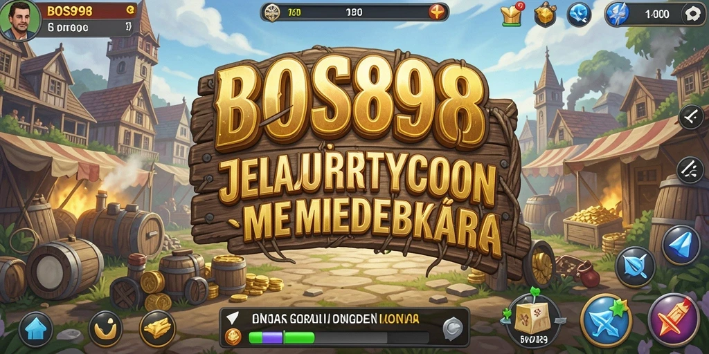 Screenshot menunjukkan pemain mengelola bisnis dalam BOS898 dengan strategi yang cermat.