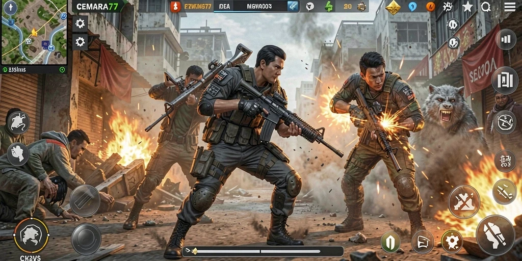 Tampilan seru gameplay CEMARA77 dalam aksi penuh!