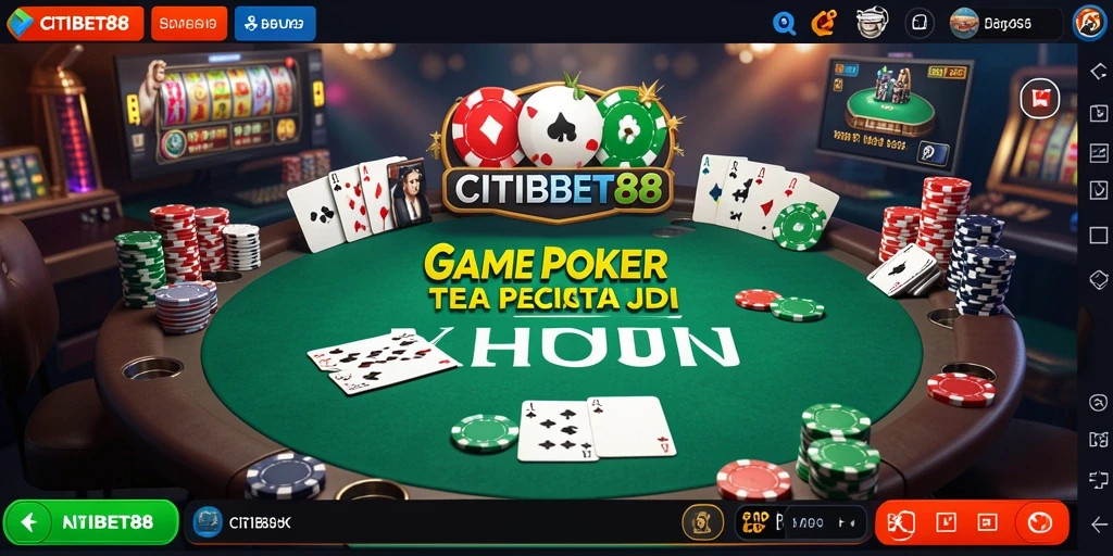 Tampilan menarik dari gameplay Poker di CITIBET88 yang memukau.