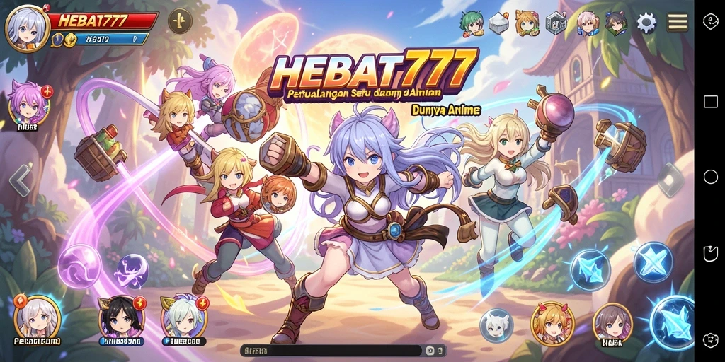 Tampilan menarik dari gameplay HEBAT777 yang penuh aksi anime.