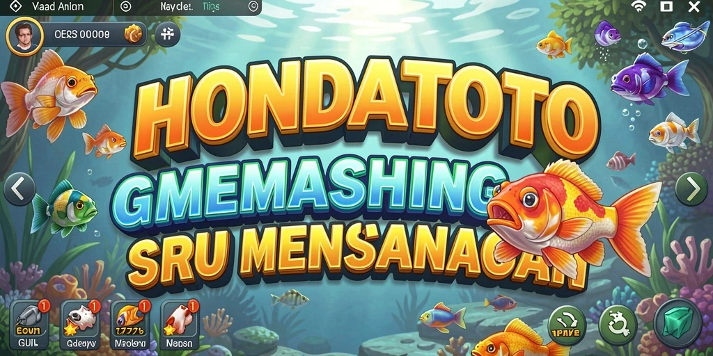 Tangkapan ikan raksasa dalam gameplay HONDATOTO.