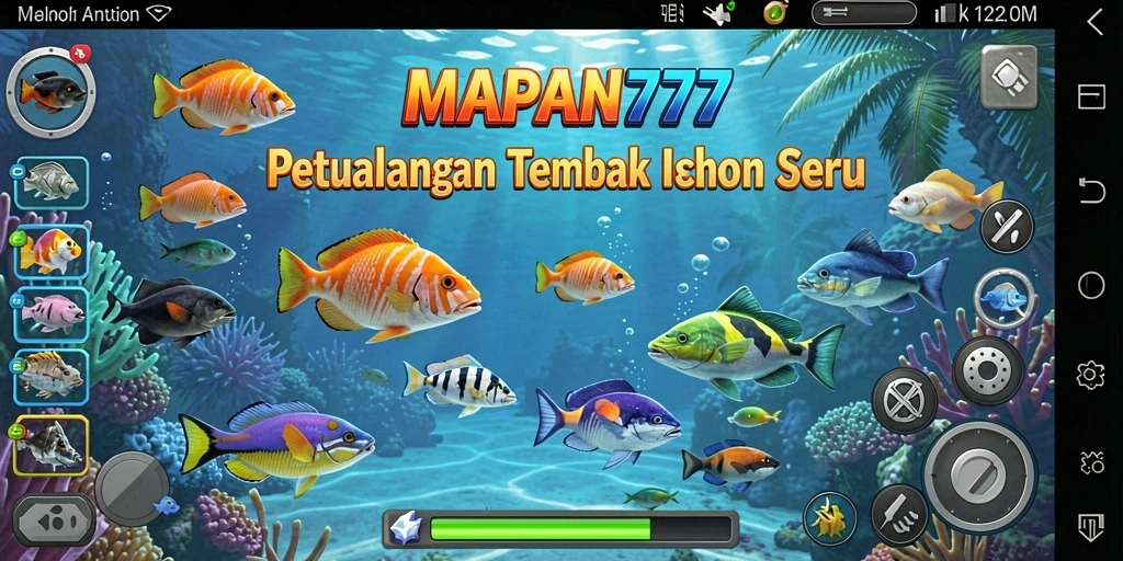 Tampilan menarik dari gameplay Tembak Ikan di MAPAN777.