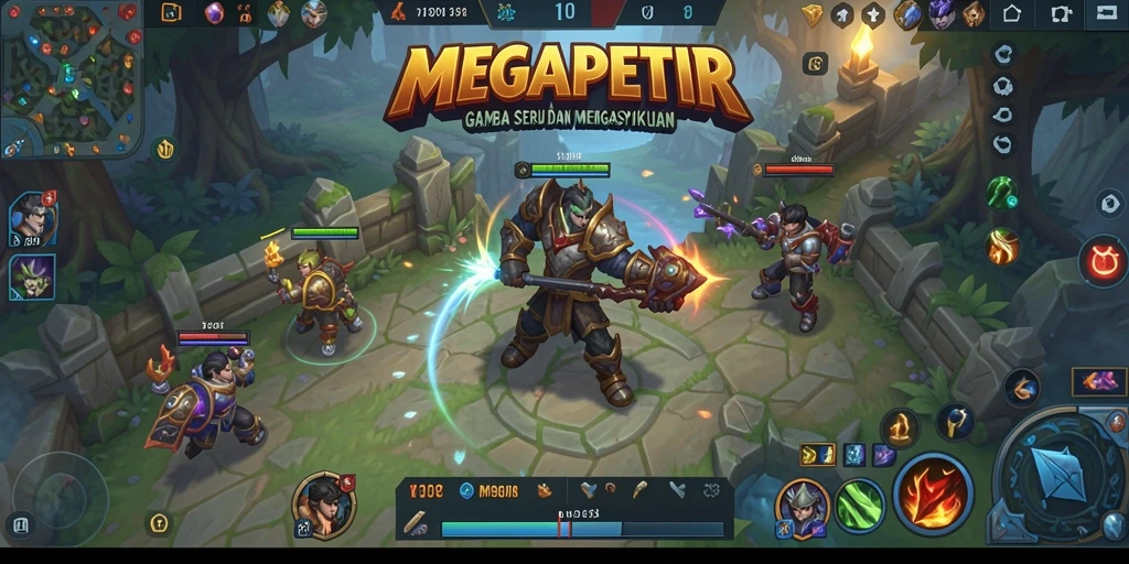 Tampilan gameplay seru dan dinamis dari MEGAPETIR