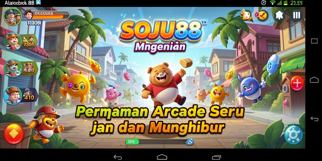 Screenshot menunjukkan gameplay seru dari SOJU88 yang penuh aksi.