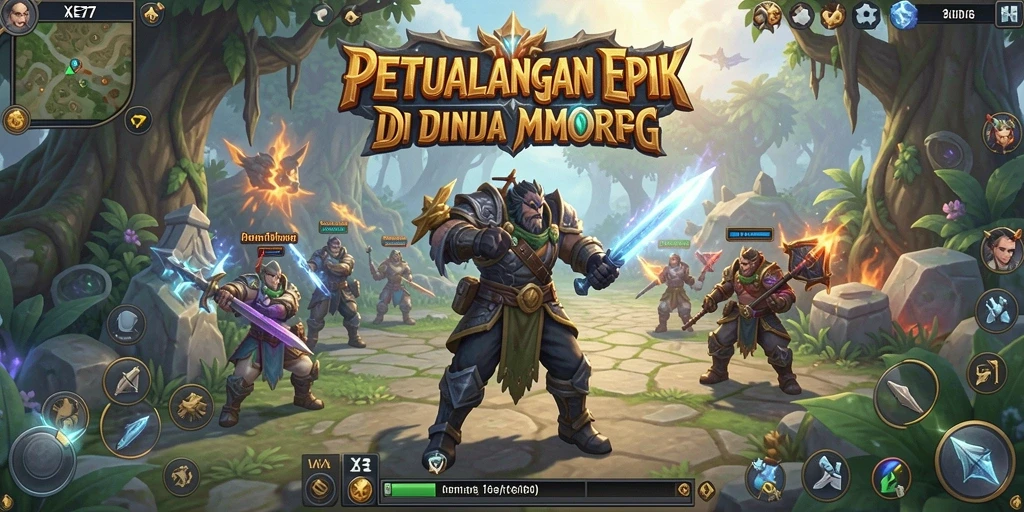 Gameplay seru di XE77 dengan pertarungan menarik dan petualangan.