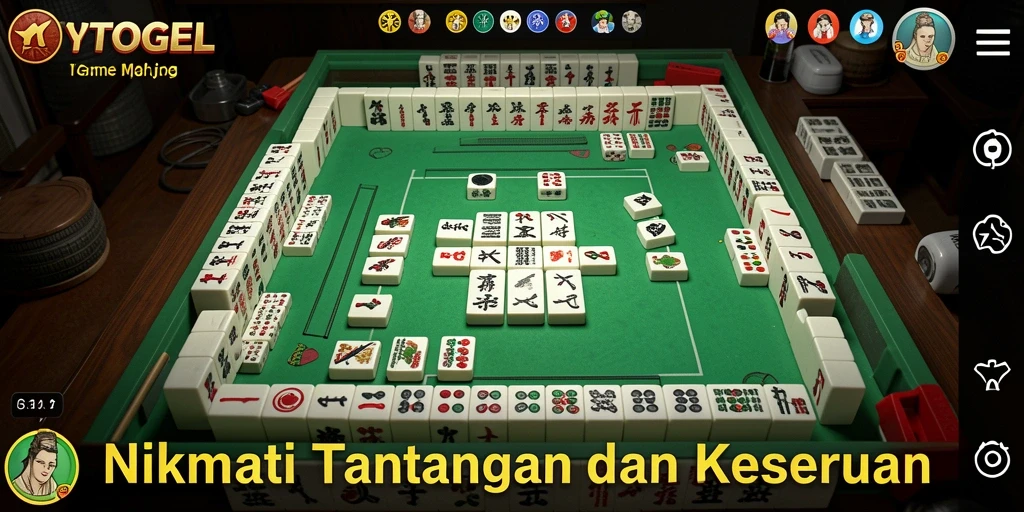 Tampilan gameplay YOTOGEL yang menarik dalam mode Mahjong.